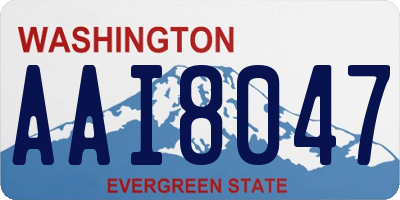 WA license plate AAI8047
