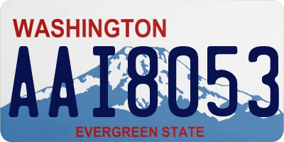WA license plate AAI8053
