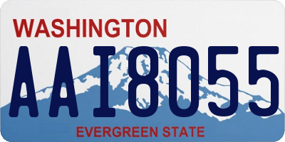 WA license plate AAI8055