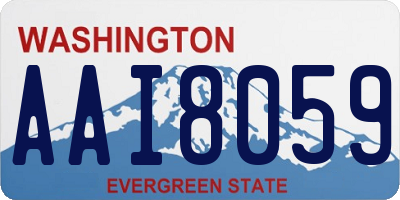 WA license plate AAI8059