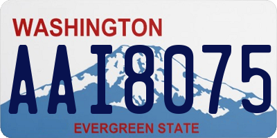 WA license plate AAI8075