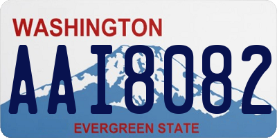 WA license plate AAI8082