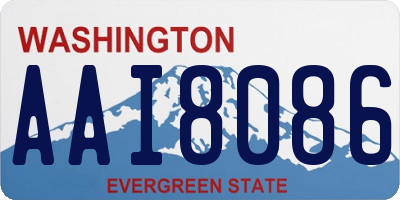 WA license plate AAI8086