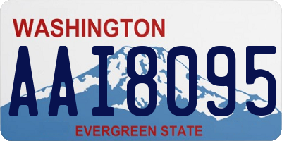 WA license plate AAI8095