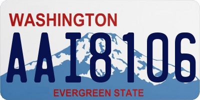 WA license plate AAI8106