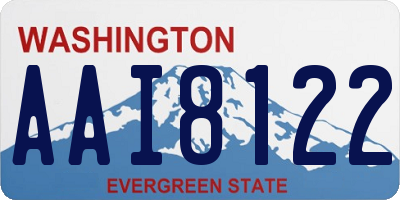 WA license plate AAI8122