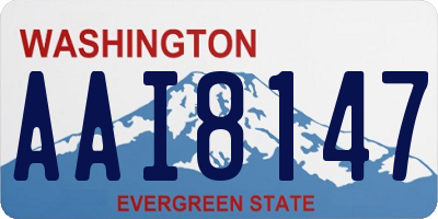 WA license plate AAI8147