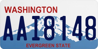 WA license plate AAI8148