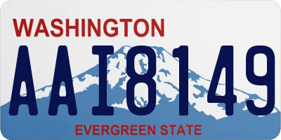 WA license plate AAI8149