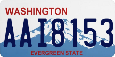 WA license plate AAI8153