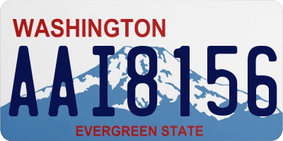 WA license plate AAI8156