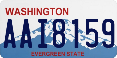 WA license plate AAI8159