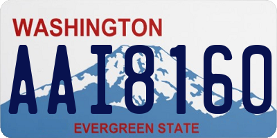 WA license plate AAI8160