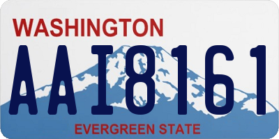 WA license plate AAI8161