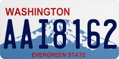 WA license plate AAI8162