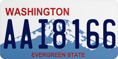WA license plate AAI8166