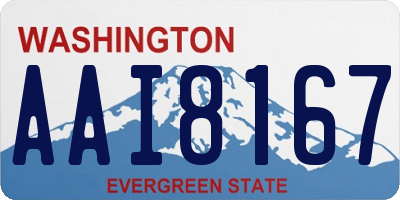 WA license plate AAI8167