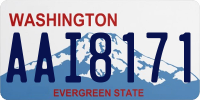 WA license plate AAI8171