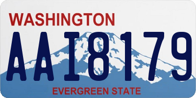 WA license plate AAI8179