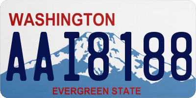 WA license plate AAI8188