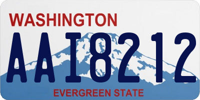 WA license plate AAI8212