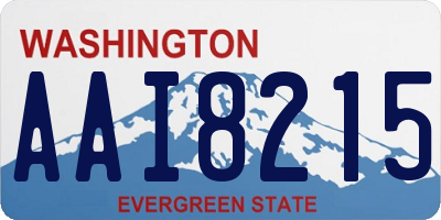 WA license plate AAI8215