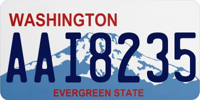 WA license plate AAI8235