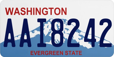 WA license plate AAI8242