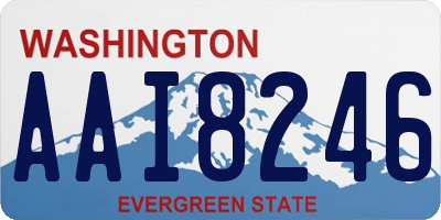 WA license plate AAI8246