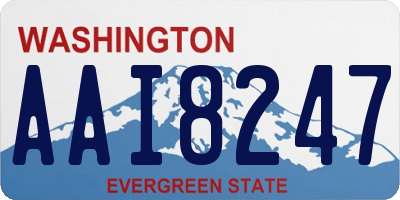 WA license plate AAI8247