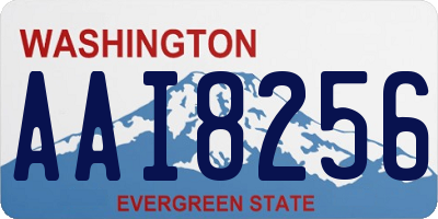WA license plate AAI8256