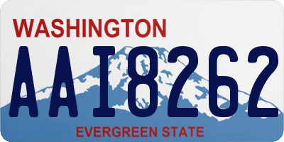 WA license plate AAI8262
