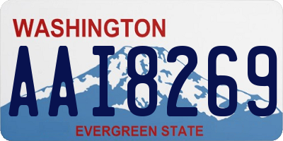 WA license plate AAI8269