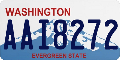 WA license plate AAI8272