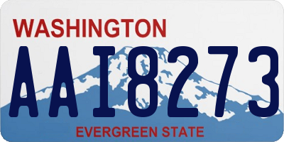 WA license plate AAI8273