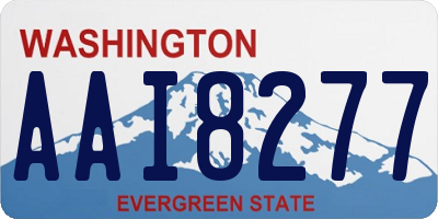 WA license plate AAI8277