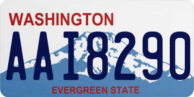 WA license plate AAI8290
