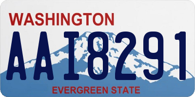 WA license plate AAI8291