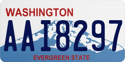 WA license plate AAI8297