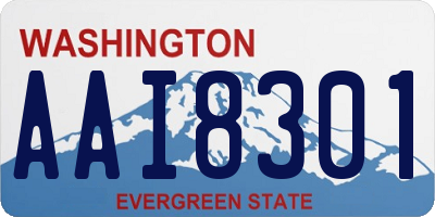 WA license plate AAI8301