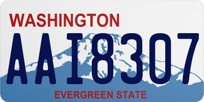 WA license plate AAI8307