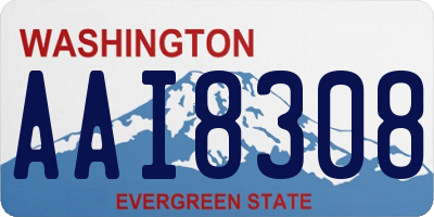 WA license plate AAI8308