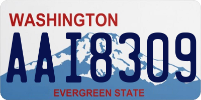 WA license plate AAI8309