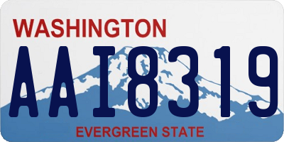 WA license plate AAI8319