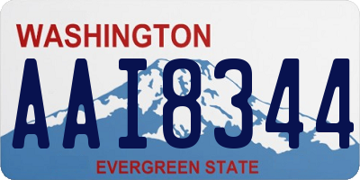 WA license plate AAI8344