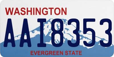 WA license plate AAI8353