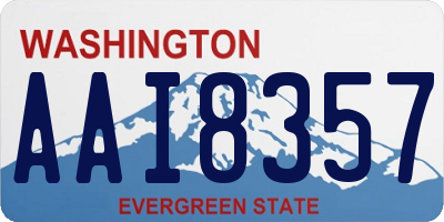 WA license plate AAI8357