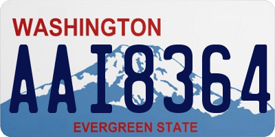 WA license plate AAI8364