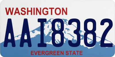 WA license plate AAI8382