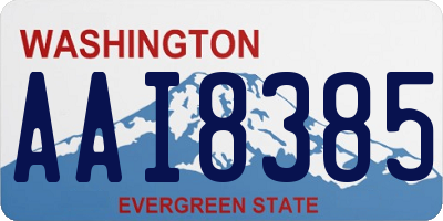 WA license plate AAI8385